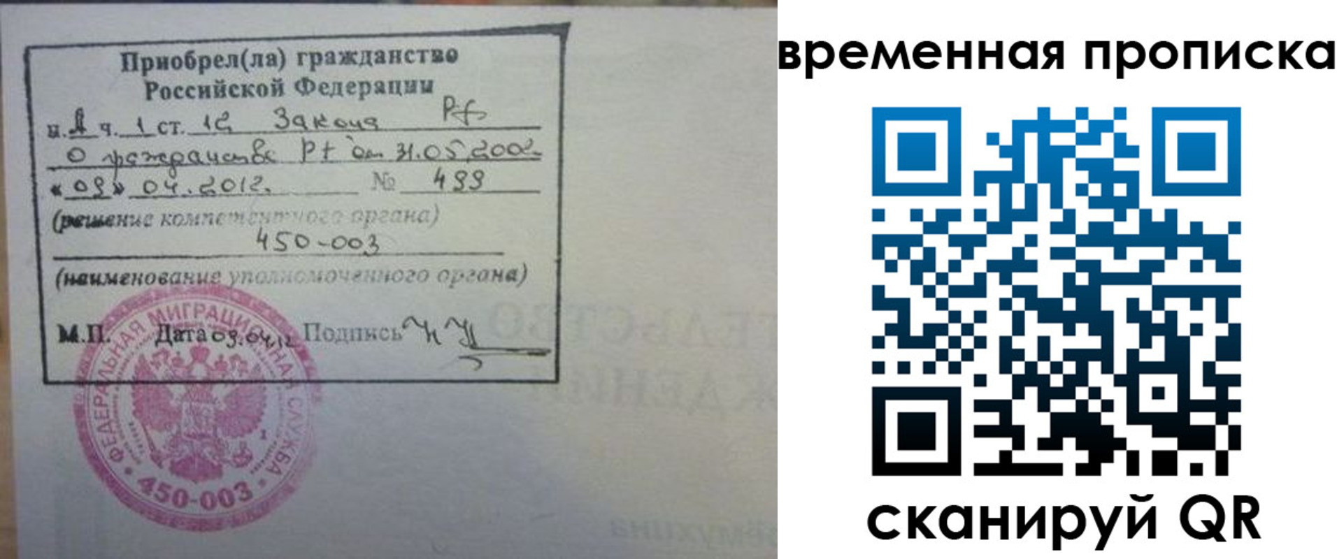 временная регистрация в Вичуге
